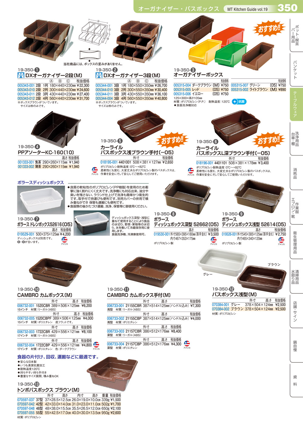 MT KITCHEN GUIDE vol19 P.350 | 食器カタログ.com